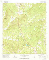 Fort Dale Alabama Historical topographic map, 1:24000 scale, 7.5 X 7.5 Minute, Year 1971