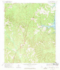 Fort Gaines NW Alabama Historical topographic map, 1:24000 scale, 7.5 X 7.5 Minute, Year 1969