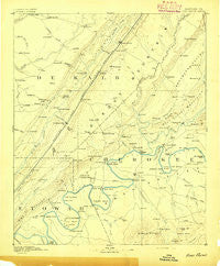 Fort Payne Alabama Historical topographic map, 1:125000 scale, 30 X 30 Minute, Year 1893
