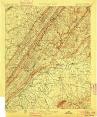 Fort Payne Alabama Historical topographic map, 1:125000 scale, 30 X 30 Minute, Year 1900