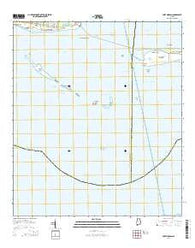 Fort Morgan Alabama Current topographic map, 1:24000 scale, 7.5 X 7.5 Minute, Year 2014
