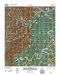 Fosters Alabama Historical topographic map, 1:24000 scale, 7.5 X 7.5 Minute, Year 2011