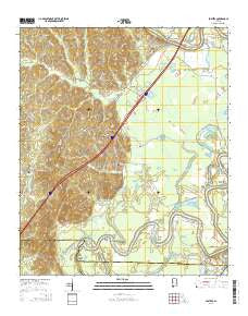 Fosters Alabama Current topographic map, 1:24000 scale, 7.5 X 7.5 Minute, Year 2014