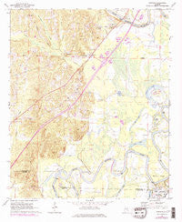 Fosters Alabama Historical topographic map, 1:24000 scale, 7.5 X 7.5 Minute, Year 1969