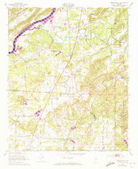 Francis Mill Alabama Historical topographic map, 1:24000 scale, 7.5 X 7.5 Minute, Year 1947