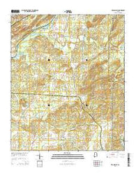 Francis Mill Alabama Current topographic map, 1:24000 scale, 7.5 X 7.5 Minute, Year 2014