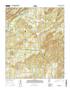 Francis Mill Alabama Current topographic map, 1:24000 scale, 7.5 X 7.5 Minute, Year 2014
