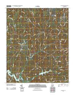 Frankfort Alabama Historical topographic map, 1:24000 scale, 7.5 X 7.5 Minute, Year 2011