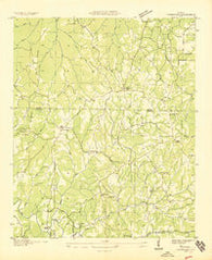 Frankfort Alabama Historical topographic map, 1:24000 scale, 7.5 X 7.5 Minute, Year 1936