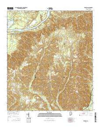 Franklin Alabama Current topographic map, 1:24000 scale, 7.5 X 7.5 Minute, Year 2014