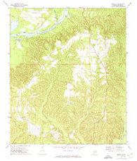 Franklin Alabama Historical topographic map, 1:24000 scale, 7.5 X 7.5 Minute, Year 1972