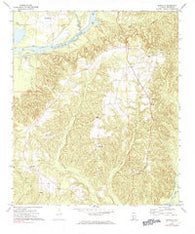 Franklin Alabama Historical topographic map, 1:24000 scale, 7.5 X 7.5 Minute, Year 1972
