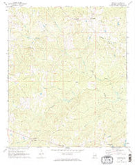 Fredonia Alabama Historical topographic map, 1:24000 scale, 7.5 X 7.5 Minute, Year 1971