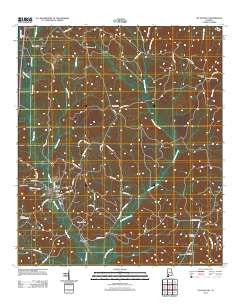 Fulton East Alabama Historical topographic map, 1:24000 scale, 7.5 X 7.5 Minute, Year 2011