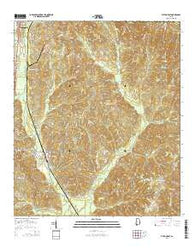 Fulton East Alabama Current topographic map, 1:24000 scale, 7.5 X 7.5 Minute, Year 2014