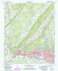 Gadsden West Alabama Historical topographic map, 1:24000 scale, 7.5 X 7.5 Minute, Year 1959