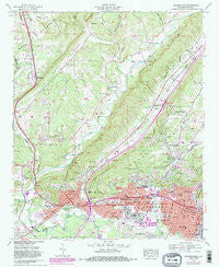 Gadsden West Alabama Historical topographic map, 1:24000 scale, 7.5 X 7.5 Minute, Year 1959