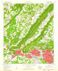 Gadsden Alabama Historical topographic map, 1:24000 scale, 7.5 X 7.5 Minute, Year 1959
