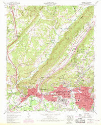 Gadsden Alabama Historical topographic map, 1:24000 scale, 7.5 X 7.5 Minute, Year 1959