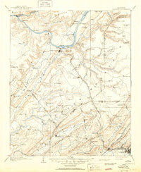 Gadsden Alabama Historical topographic map, 1:125000 scale, 30 X 30 Minute, Year 1903