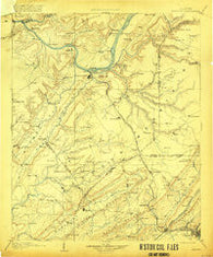 Gadsden Alabama Historical topographic map, 1:125000 scale, 30 X 30 Minute, Year 1903