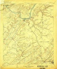 Gadsden Alabama Historical topographic map, 1:125000 scale, 30 X 30 Minute, Year 1903