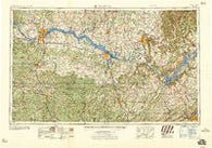 Gadsden Alabama Historical topographic map, 1:250000 scale, 1 X 2 Degree, Year 1958