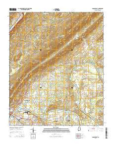 Gadsden East Alabama Current topographic map, 1:24000 scale, 7.5 X 7.5 Minute, Year 2014