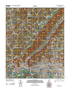 Gadsden West Alabama Historical topographic map, 1:24000 scale, 7.5 X 7.5 Minute, Year 2011
