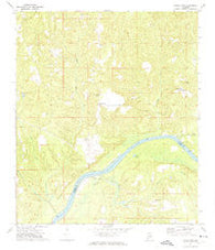 Gainestown Alabama Historical topographic map, 1:24000 scale, 7.5 X 7.5 Minute, Year 1972