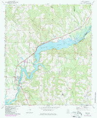 Gantt Alabama Historical topographic map, 1:24000 scale, 7.5 X 7.5 Minute, Year 1971