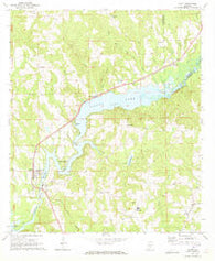 Gantt Alabama Historical topographic map, 1:24000 scale, 7.5 X 7.5 Minute, Year 1971