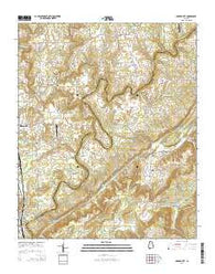 Garden City Alabama Current topographic map, 1:24000 scale, 7.5 X 7.5 Minute, Year 2014