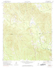 Gaston Alabama Historical topographic map, 1:24000 scale, 7.5 X 7.5 Minute, Year 1971