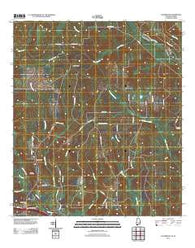Gateswood Alabama Historical topographic map, 1:24000 scale, 7.5 X 7.5 Minute, Year 2011