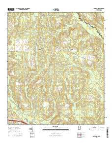 Gateswood Alabama Current topographic map, 1:24000 scale, 7.5 X 7.5 Minute, Year 2014