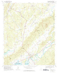 Gaylesville Alabama Historical topographic map, 1:24000 scale, 7.5 X 7.5 Minute, Year 1967