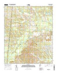 Geiger Alabama Current topographic map, 1:24000 scale, 7.5 X 7.5 Minute, Year 2014