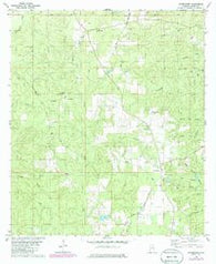 Georgetown Alabama Historical topographic map, 1:24000 scale, 7.5 X 7.5 Minute, Year 1982