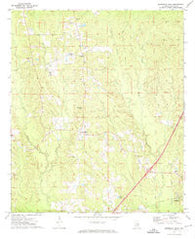 Georgiana East Alabama Historical topographic map, 1:24000 scale, 7.5 X 7.5 Minute, Year 1971