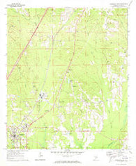 Georgiana East Alabama Historical topographic map, 1:24000 scale, 7.5 X 7.5 Minute, Year 1971