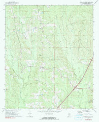 Georgiana West Alabama Historical topographic map, 1:24000 scale, 7.5 X 7.5 Minute, Year 1971