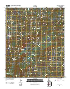 Gibsonville Alabama Historical topographic map, 1:24000 scale, 7.5 X 7.5 Minute, Year 2011