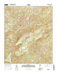 Gibsonville Alabama Current topographic map, 1:24000 scale, 7.5 X 7.5 Minute, Year 2014
