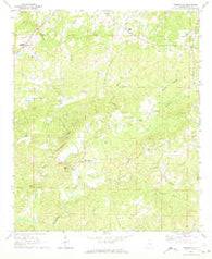 Gibsonville Alabama Historical topographic map, 1:24000 scale, 7.5 X 7.5 Minute, Year 1969