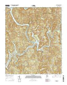 Gilmore Alabama Current topographic map, 1:24000 scale, 7.5 X 7.5 Minute, Year 2014