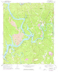 Gilmore Alabama Historical topographic map, 1:24000 scale, 7.5 X 7.5 Minute, Year 1971