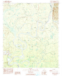 Ginhouse Island Alabama Historical topographic map, 1:24000 scale, 7.5 X 7.5 Minute, Year 1984