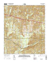 Glen Allen Alabama Current topographic map, 1:24000 scale, 7.5 X 7.5 Minute, Year 2014