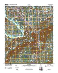 Glencoe Alabama Historical topographic map, 1:24000 scale, 7.5 X 7.5 Minute, Year 2011